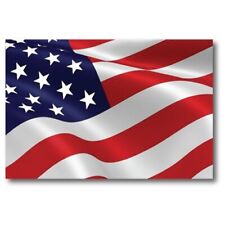 Magnet Me Up Waving American Flag Car Magnet Decal -4x6 Heavy Duty for Car Truck picture