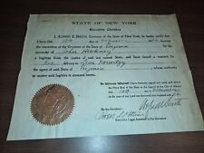 New Your Arrest Warrant 1926 Governor Alfred E. Smith  picture