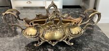 19th Century French Louis XV Unlacquered Brass Jardinière picture