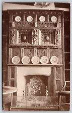 Old George Hotel Salisbury Sepia Fireplace England United Kingdom VNG Postcard picture