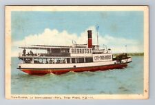 Three Rivers-Quebec, Ferry, Transportation, Antique Vintage c1949 Postcard picture