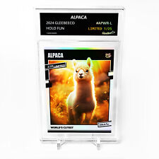 ALPACA Holographic Card 2024 GleeBeeCo World's Cutest #APWR-L LIMITED to /25 picture