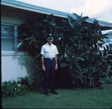 1972 Retired Police Officer Uniform Portrait 70s Vintage 126 Kodachrome Slide picture
