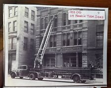 Dramatic Action Photo 1959 Chicago Fire Department  Franklin Tiller Demo picture