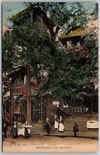 Vtg Robinson France Le Vrai Arbre Treehouse Restaurant Paris 1910s View Postcard picture