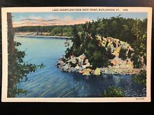Vintage Postcard 1944 Lake Champlain From Rock Point Burlington Vermont picture
