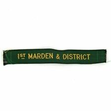 Vintage 1st Marden & District Scout Group UK Ribbon Patch Boy Scouts picture