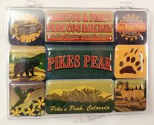 Vintage Pikes Peak Railway Cog  Wheel Route  Magnet Set picture