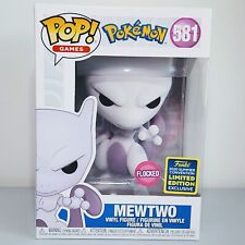 Funko Pop Games: Pokemon - Mewtwo #581 Flocked 2020 SDCC Exclusive picture