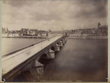 Neurdein, France, Blois, view taken from the Faubourg de Vienna vintage albumen print picture