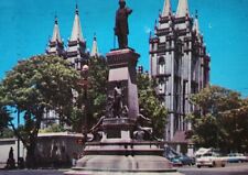 Pioneer Monument Mormon Pioneers Salt Lake City UT Postcard Posted 1972 picture