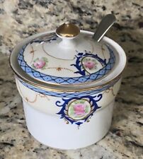 Noritake China VTG sugar Bowl With Spoon & Lid Perfect Condition Preowned Pretty picture