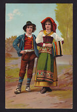 c1910 Stengel art children in local ethnic Europe costumes postcard picture