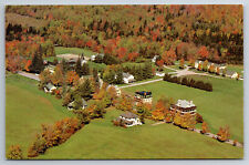 Postcard Vintage VT Middlebury College Aerial View Chrome ~9890 picture