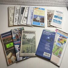 Lot Of 13 Vintage Pennsylvania Road Maps Atlases picture