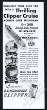 1949 S.S. SS Milwaukee Clipper cruise ship pix vintage print ad picture