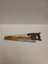 Vintage Miniature Hand Painted Saw Refrigerator Magnet picture