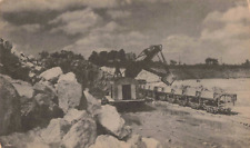 Topeka KS, Cement Mine Excavator Kansas Industrial Development, Vintage Postcard picture