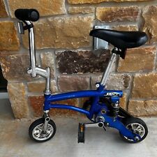 JUST GO RUNT Mini Stunt Clown Bike Circus Pocket Travel Bicycle Blue 2646 picture