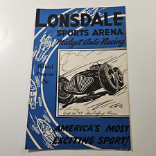 Orig Oct 30 1949 Lonsdale Sports Arena RI Midget Race Car Program picture
