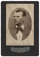 JESSE JAMES 1874 Vintage 5x7 Restored Cabinet Card Mounted Reprint Civil War picture