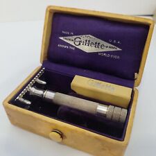 RARE VINTAGE Gillette 1924 - Pioneer Olympic Special SILVER PLATED picture
