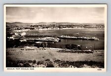 Douglas England, Isle Of Man, View From Douglas Head, Steamers, Vintage Postcard picture