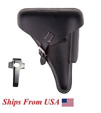 WWII German P08 Luger Pistol Holster Black with Takedown Tools (Black) picture