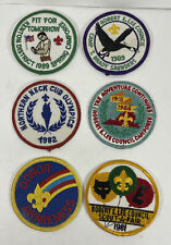 Boys Scout Round 3in  patches vintage Lot Of 6 VTG  1980s Never Used  EUC picture