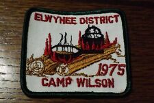 BOY SCOUT PATCH 1975 CAMP WILSON ELWYHEE DISTRICT NOS picture