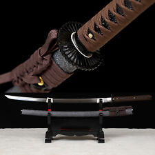 Japanese Samurai Sword Katana Clay Tempered T10 Steel Full Tang Razor Sharp picture
