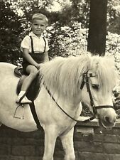 R3 Photograph Boy Pony Horse Germany 1967 Artistic 4x6 picture