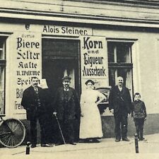 Antique 1913 Alois Steiner Family Restaurant Breslau RPCC Photo Postcard PC434 picture