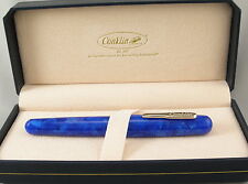 Conklin All American Lapis Blue & Gold Fountain Pen - Omniflex Nib - NEW picture