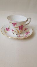 Alesbury Bone China Teacup & Saucer Numbered and Initialed picture