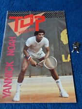 YANNICK NOAH BOOK LOT + COLLECTIBLE TENNIS ERA SPORTS ROOSTER PINS - PIN'S picture