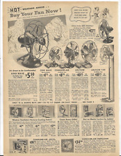 1939 Sears Catalog Ad Page COLD WAVE COMMAND-AIR FAN HEATMASTER TOASTER WAFFLE picture