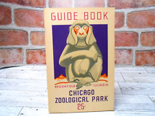 Brookfield Zoo Chicago Illustrated Guide Book Program Vintage 1936 picture
