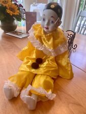 VTG Pierrot Musical Harlequin Clown Doll Plays”Where Are The Clowns”.  picture