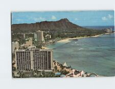Postcard Aerial View Diamond Head Waikiki Hawaii USA picture