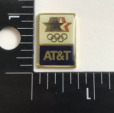 VTG 1984 AT&T Los Angeles Olympic Games Sponsor Promo Button Pin Pinback picture