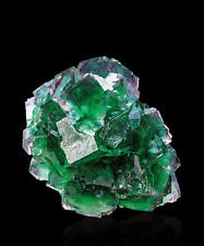 Natural Green cubic Fluorite Crystal Cluster mineral sample healing picture