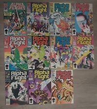 Alpha Flight Lot Of 11 Marvel 40 33 41 43 1st Lady Deathstrike Anniversary Issue picture