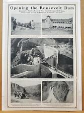 1913 Roosevelt Dam Opening Winter Sports Lake Saranac NY Montreal Book Pg Photos picture