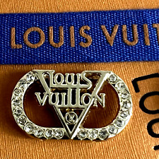 One LOUIS VUITTON LV metal logo gold tone zipper pull charm button 15x25 mm picture