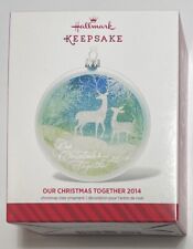 Hallmark - Our Christmas Together - Glass - 2014 Keepsake Ornament picture