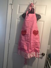 NWOT VINTAGE HEART APRON PINK/ WHITE/RED TARGET APRON picture