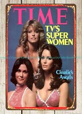 1976 Time magazine cover Farrah Everywhere Charlie's Angels metal tin sign picture