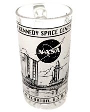 VTG NASA Kennedy Space Shuttle Space Center Florida USA Drinking Glass Beer Mug picture
