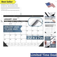 2024-2025 Large Monthly Desk Calendar - Professional Design, Extra Large Size picture